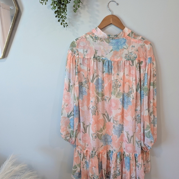 Olivaceous Pastel Floral Blouse - Picture 5 of 9